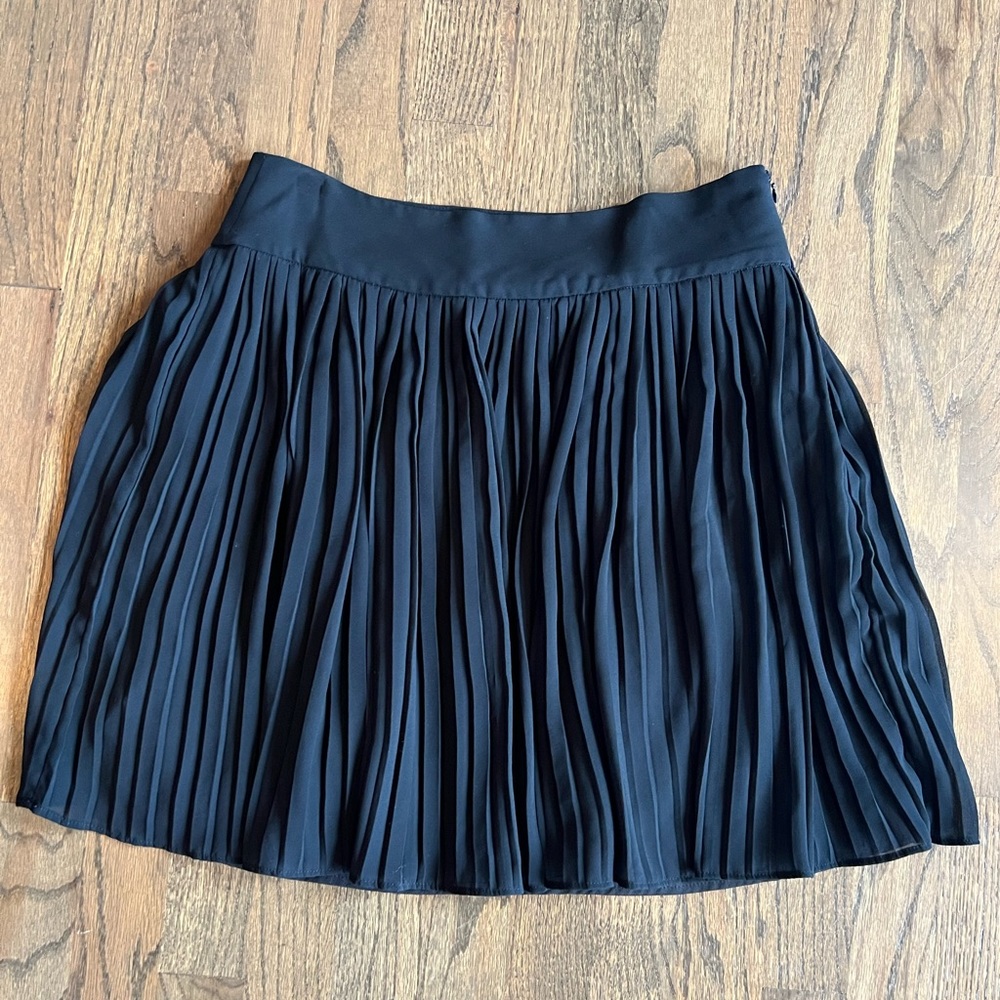 Black mini skirt